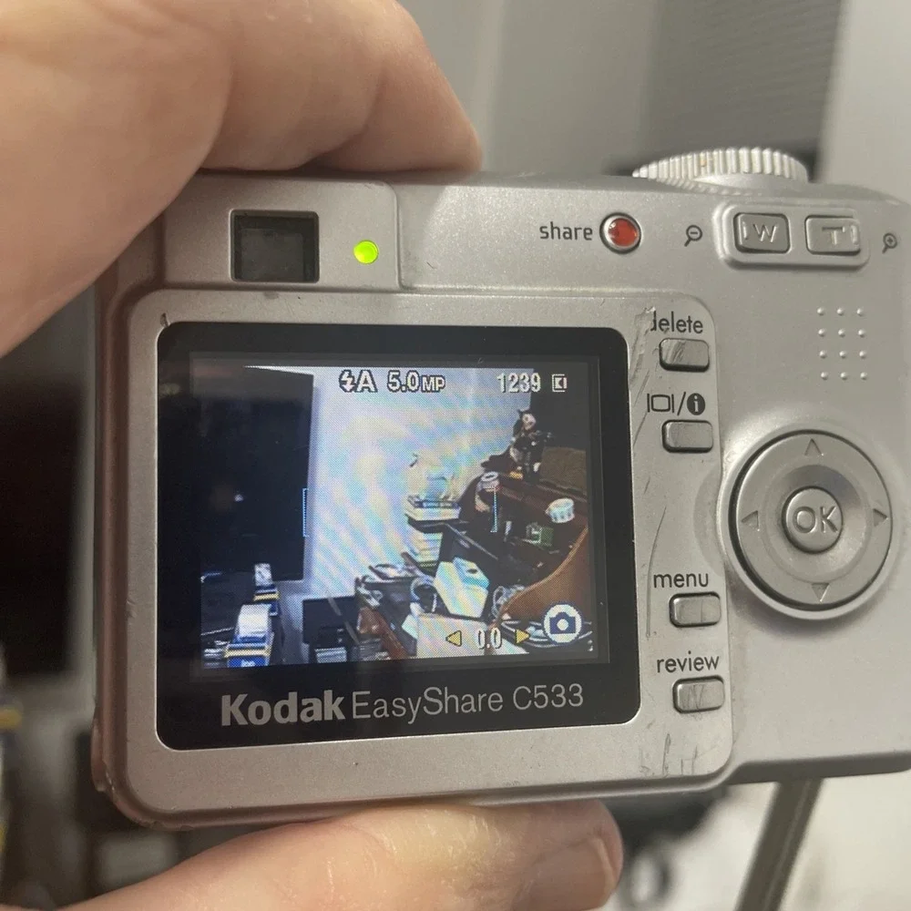 Kodak EasyShare C533 5.0MP Digital Camera 3X Zoom+Battery+SD Card-TESTED